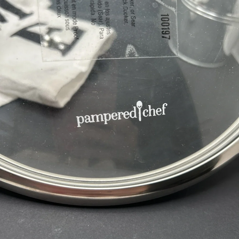 Pampered Chef Quick Cooker‎ Glass Lid New 100197 NEW